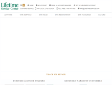 Tablet Screenshot of lifetimeservice.com